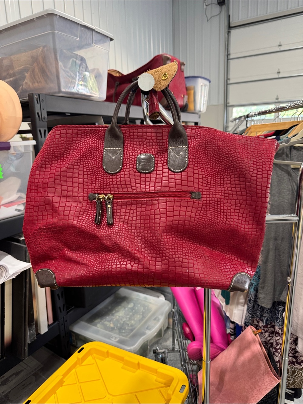 Classic Tote Bag in Deep Red